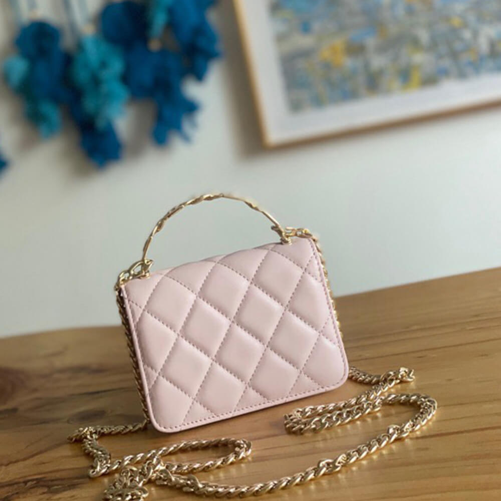 Ch*el mini flap with top handle(high-end grade)
