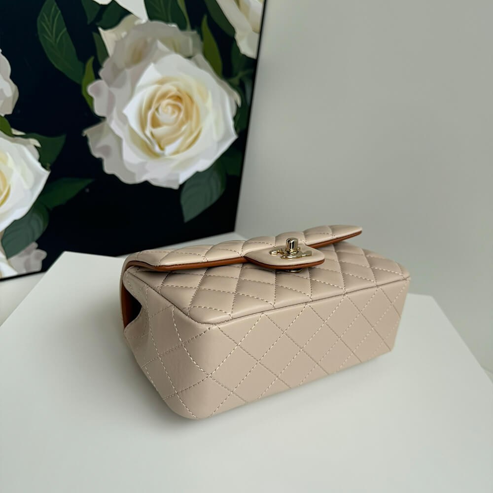 Ch*el mini classic handbag with top handle