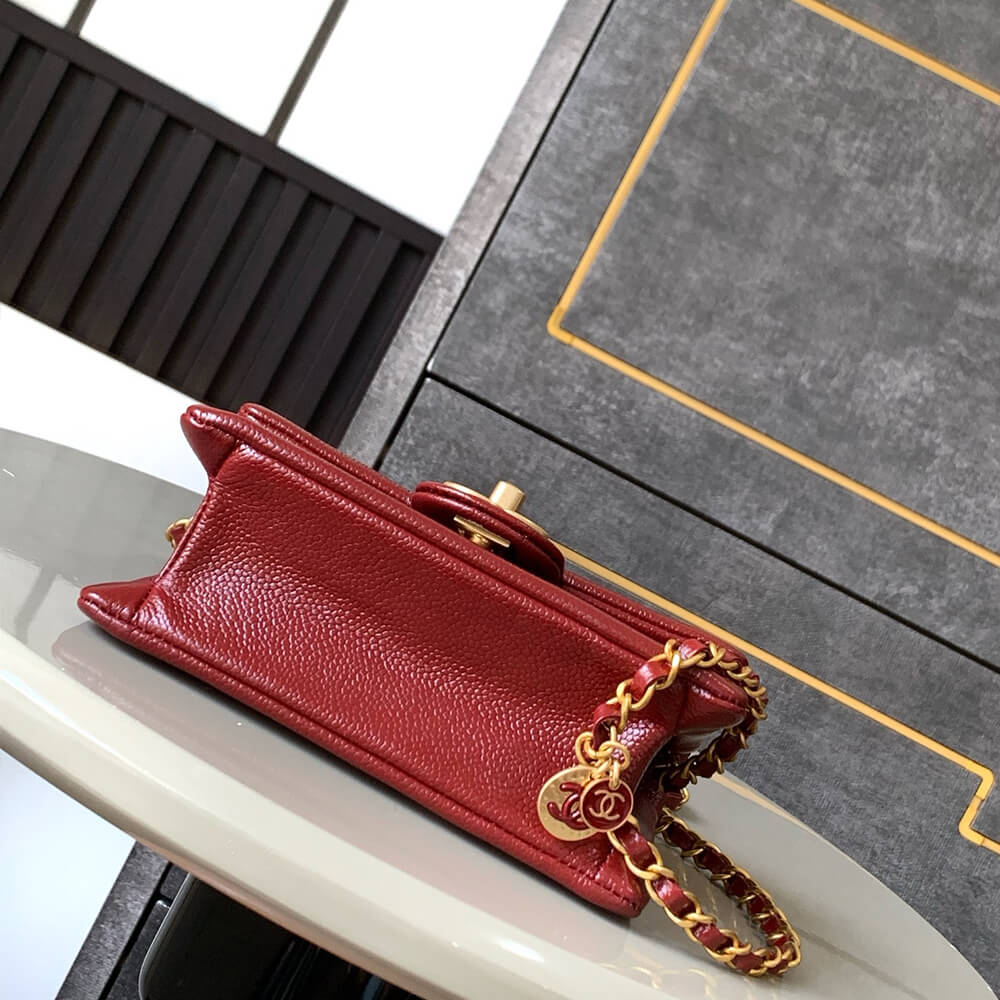 Ch*el mini flap bag(high-end grade)