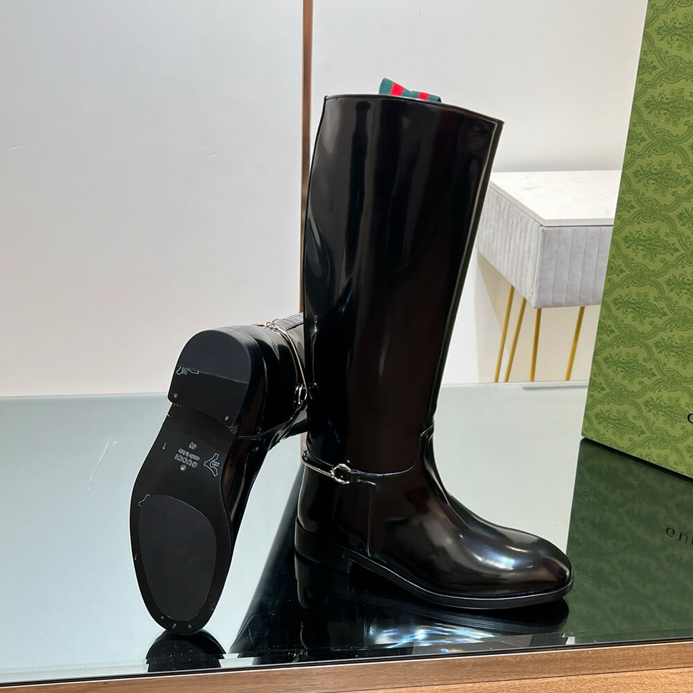 G*u*i women’s slim horsebit boot