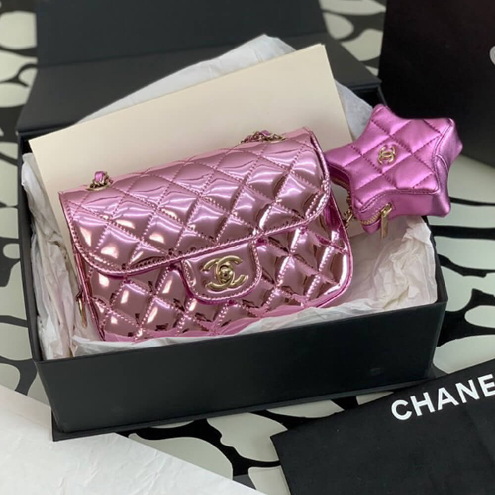 Ch*el mini flap bag(high-end grade)