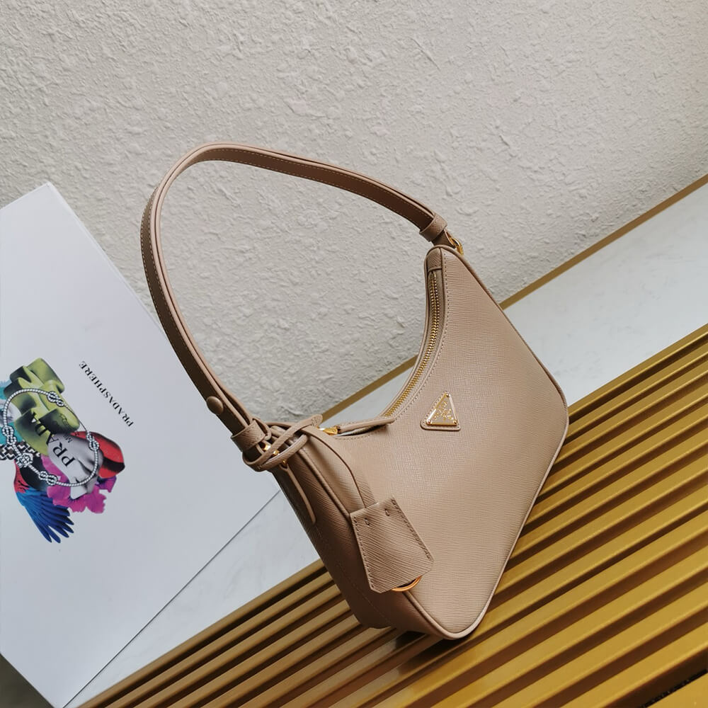 Pra*a re-edition saffiano leather mini bag