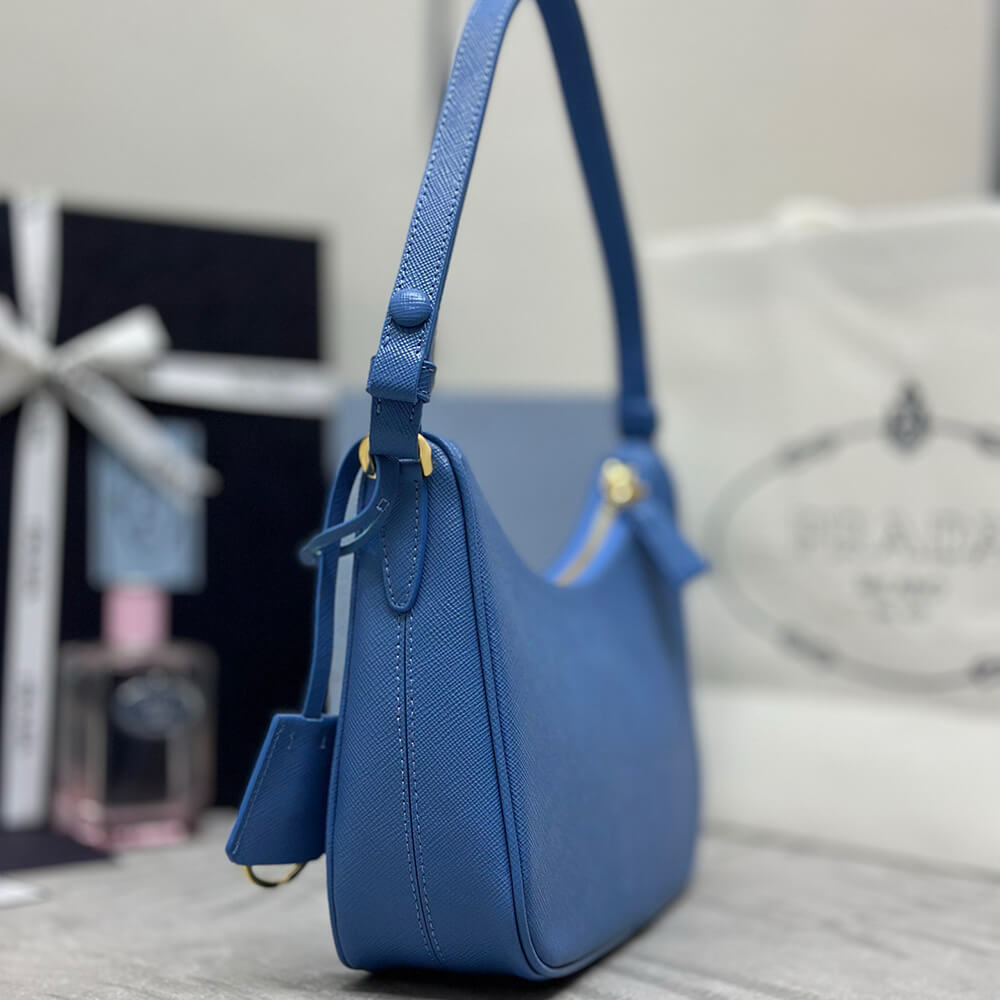 Pra*a re-edition saffiano leather mini bag