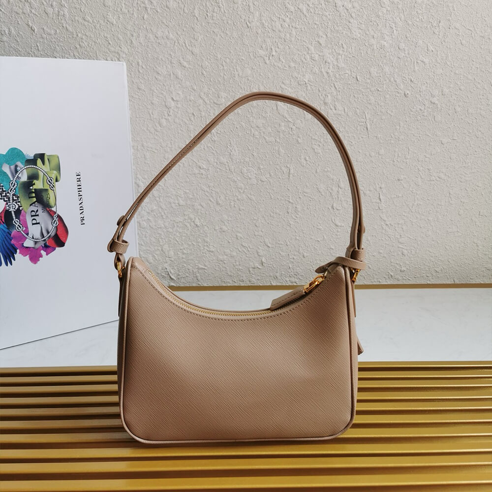 Pra*a re-edition saffiano leather mini bag