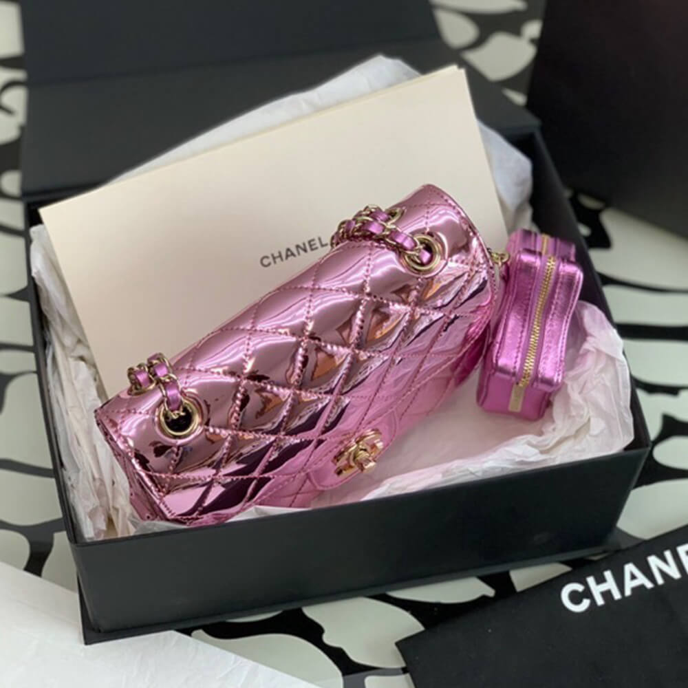 Ch*el mini flap bag(high-end grade)