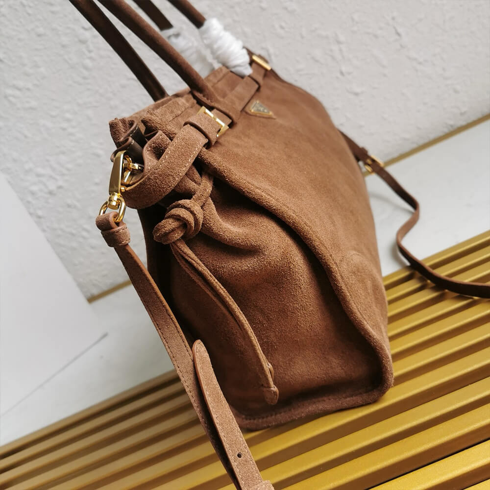 Pra*a large leather handbag(high-end grade)