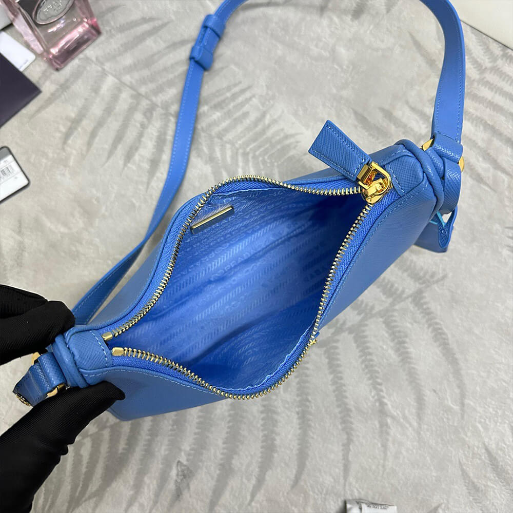 Pra*a re-edition saffiano leather mini bag