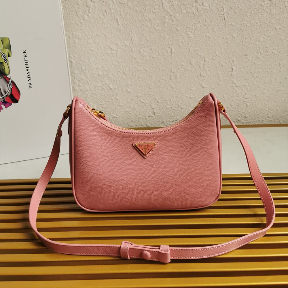 Pra*a re-edition saffiano leather mini bag