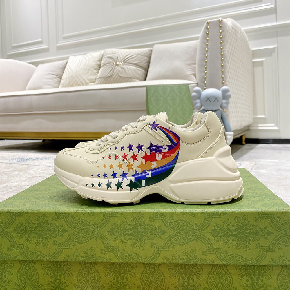 G*u*i rainbow star rhyton sneaker
