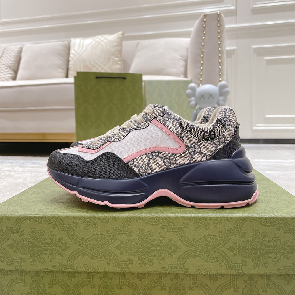 g*u*i multicolor gg S*p*e rhyton sneaker