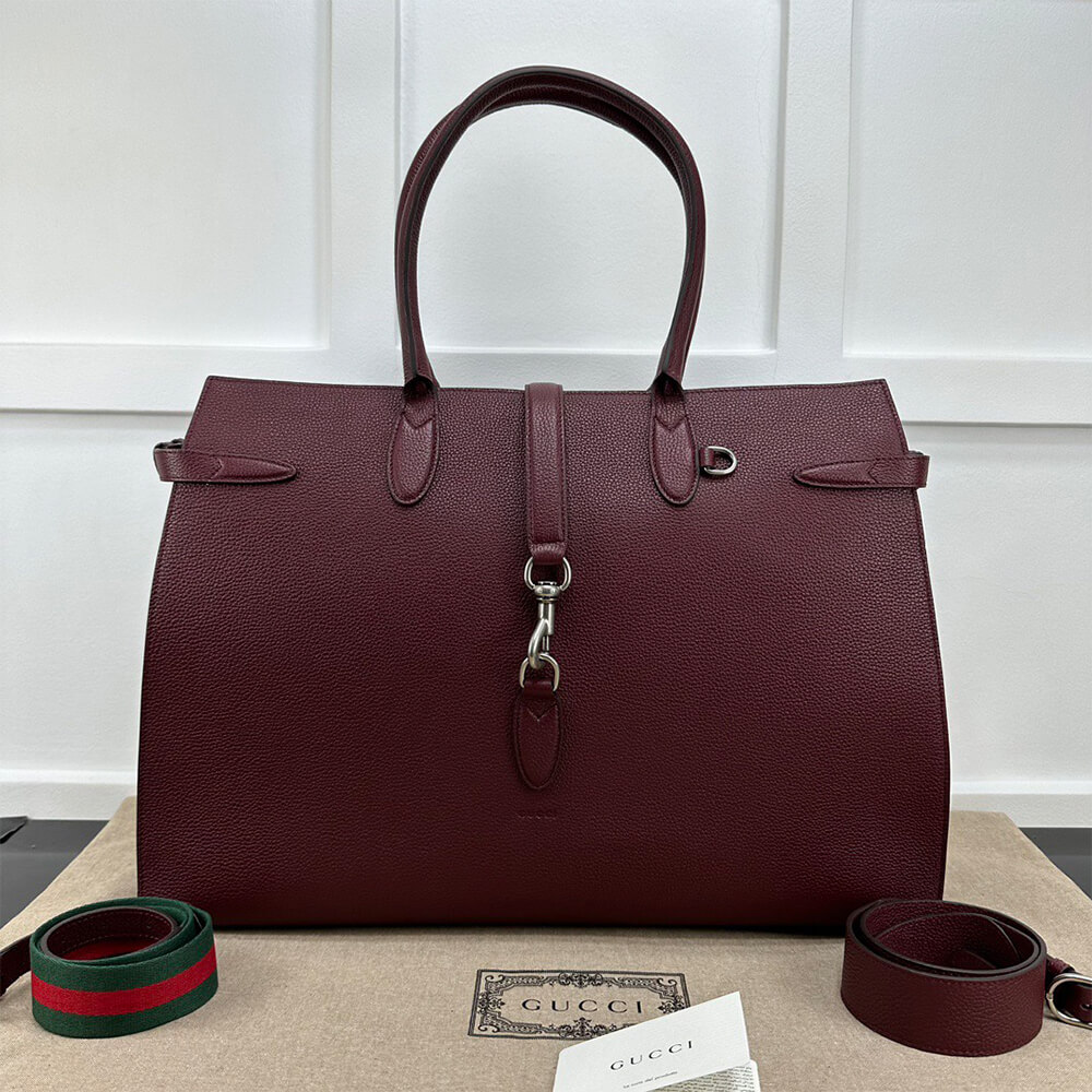 G*u*i large tote bag with hook closure(high-end grade)