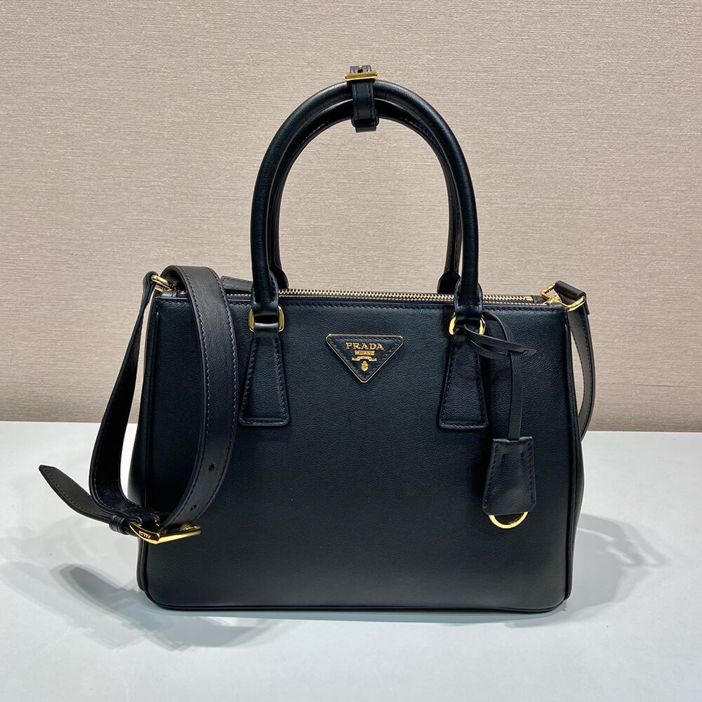 Pra*a new medium Pra*a galleria saffiano leather bag(high-end grade)
