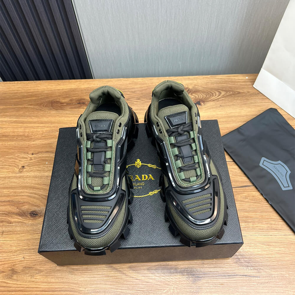 Pra*a cloudbust thunder technical fabric sneakers