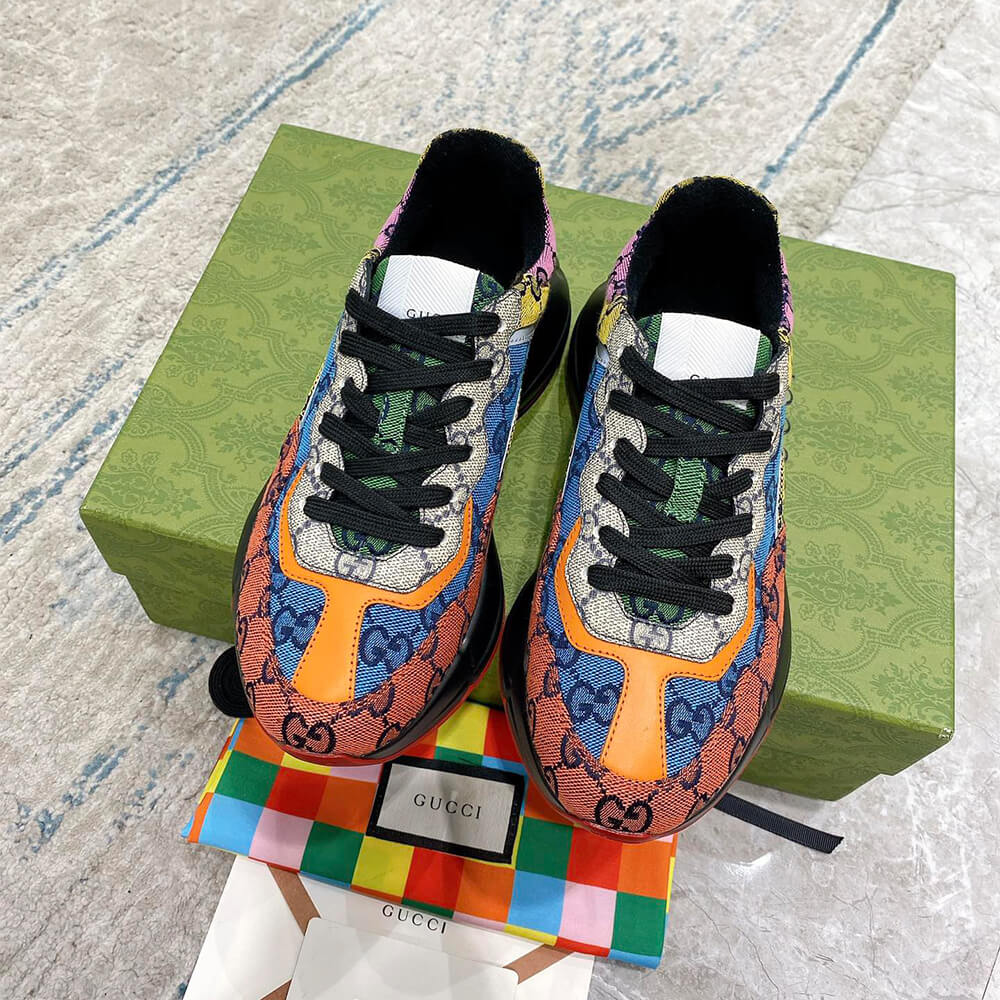 g*u*i multicolor gg S*p*e rhyton sneaker