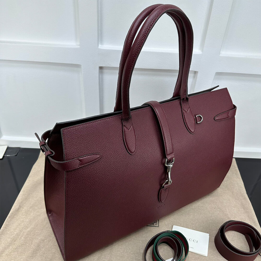 G*u*i large tote bag with hook closure(high-end grade)