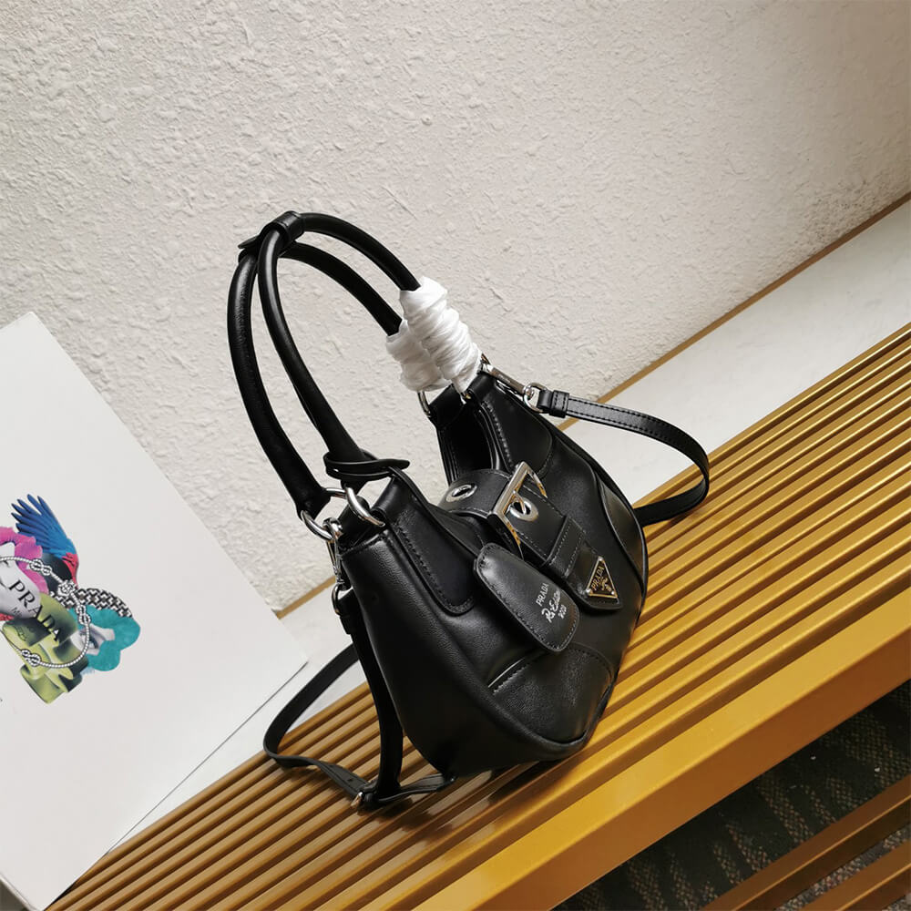 Pra*a moon padded nappa-leather bag