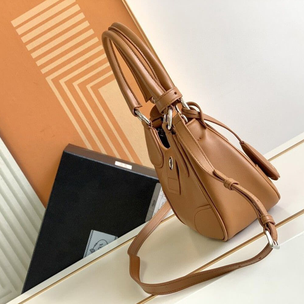 Pra*a moon padded nappa-leather bag
