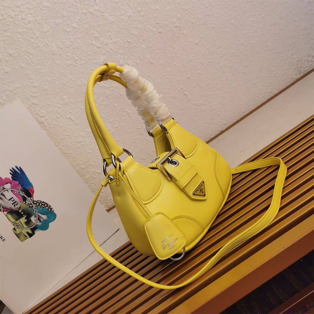 Pra*a moon padded nappa-leather bag