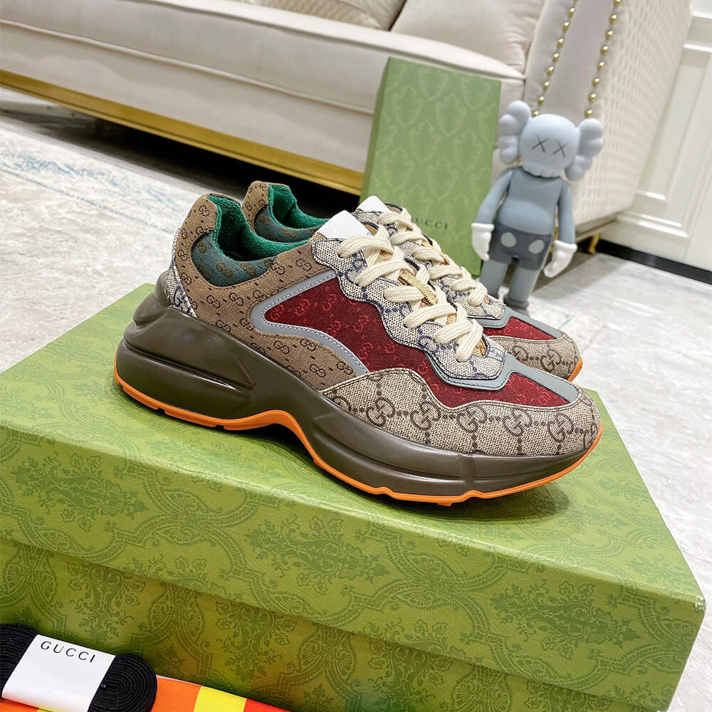 g*u*i multicolor gg S*p*e rhyton sneaker