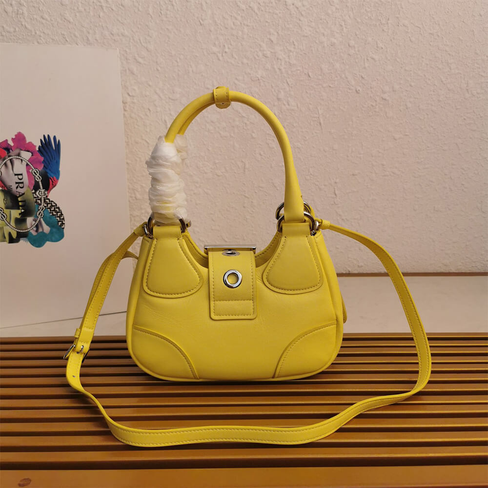 Pra*a moon padded nappa-leather bag