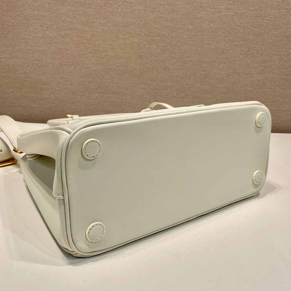 Pra*a new medium Pra*a galleria saffiano leather bag(high-end grade)