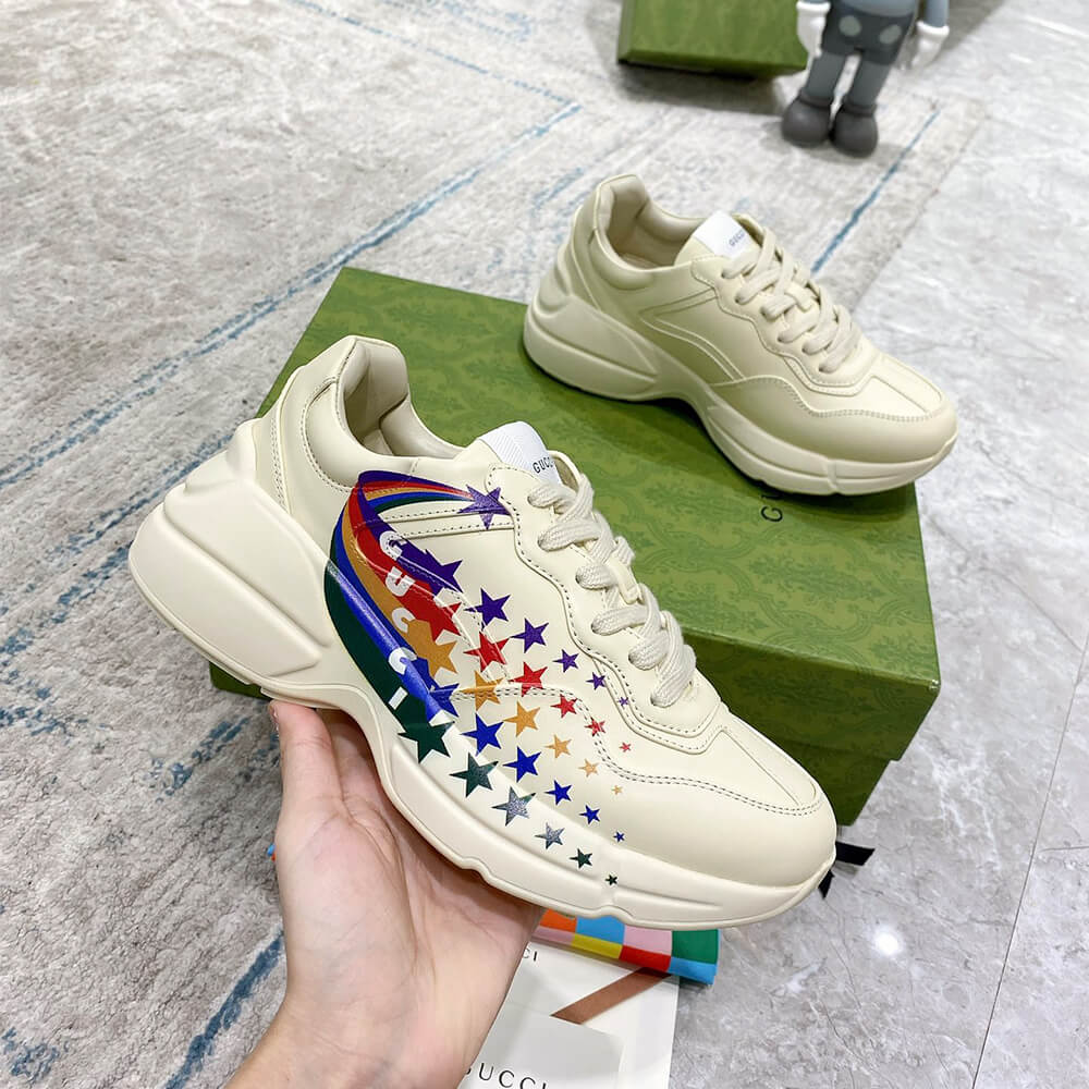 G*u*i rainbow star rhyton sneaker