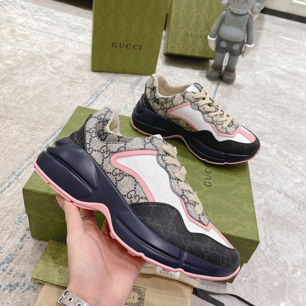 g*u*i multicolor gg S*p*e rhyton sneaker
