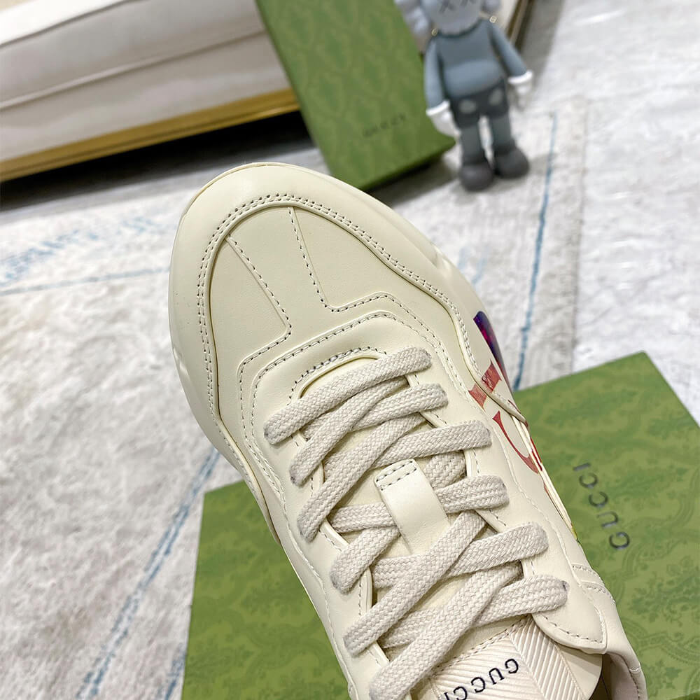 rhyton sneaker with G*u*i print