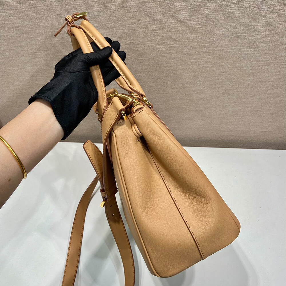 large Pra*a new galleria leather bag(high-end grade)