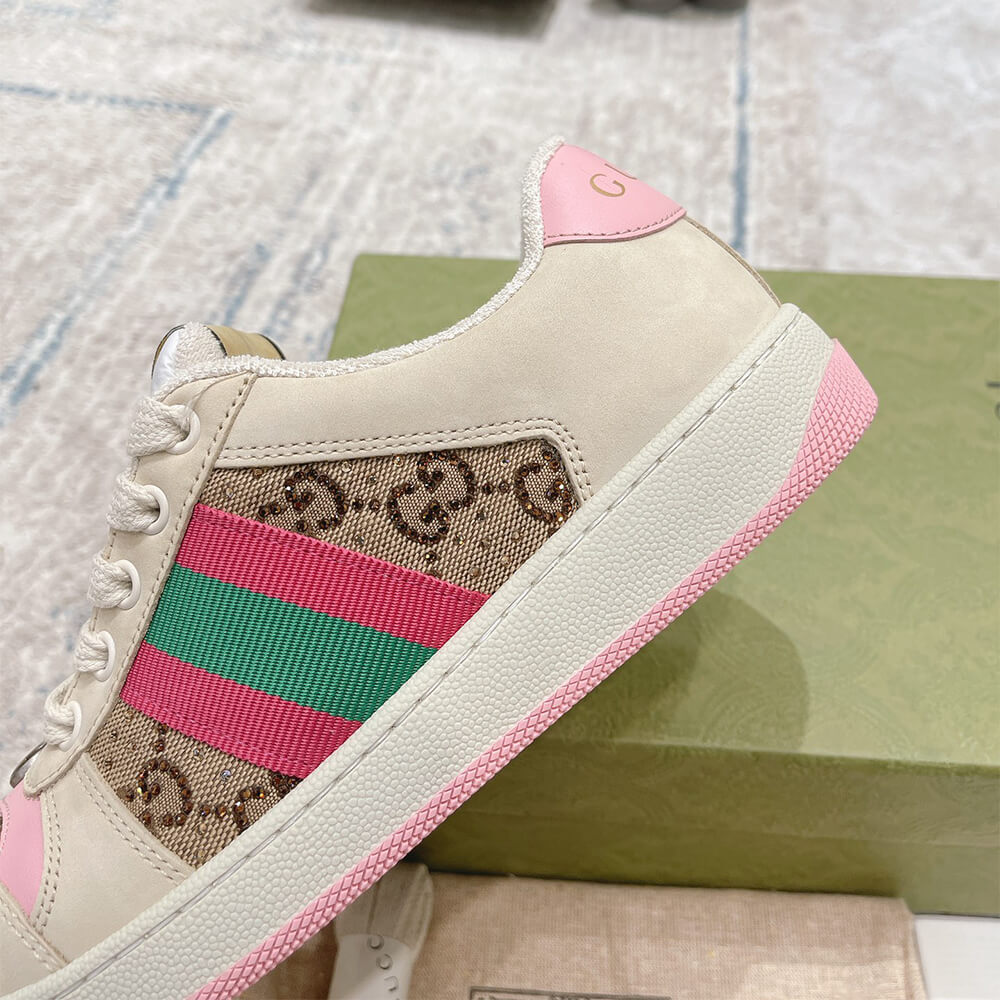 G*u*i women’s screener sneaker with crystals
