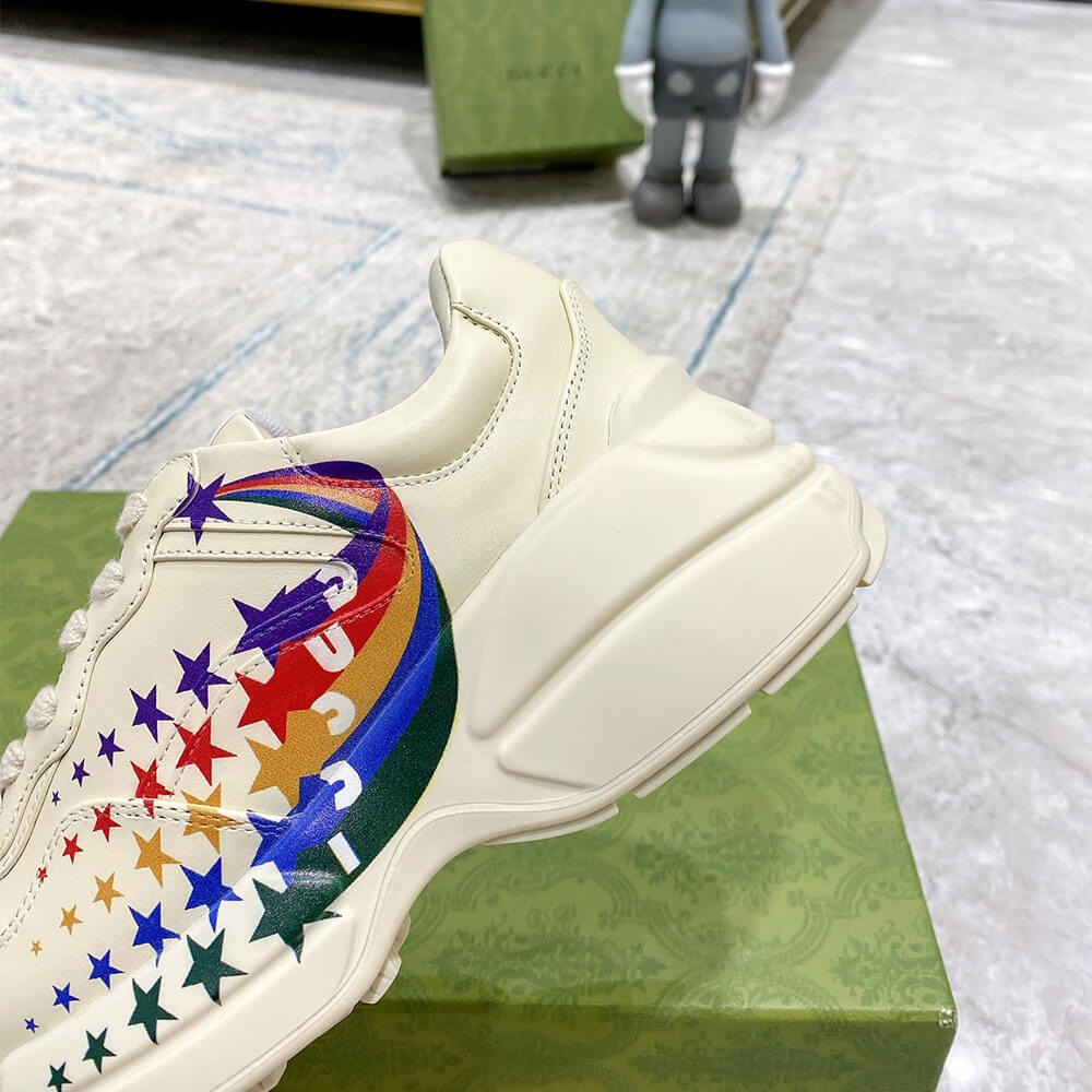 G*u*i rainbow star rhyton sneaker
