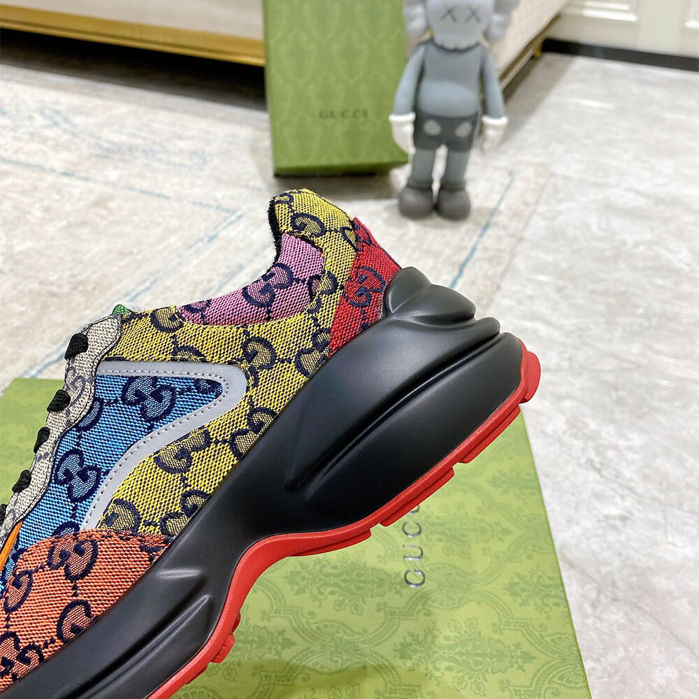 g*u*i multicolor gg S*p*e rhyton sneaker