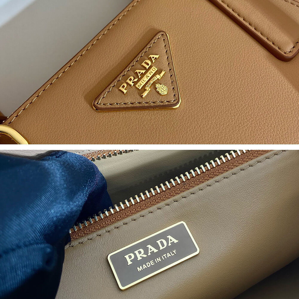 large Pra*a new galleria leather bag(high-end grade)
