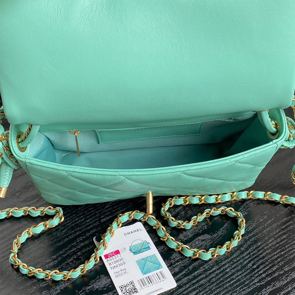 Ch*el flap bag with top handle(high-end grade)