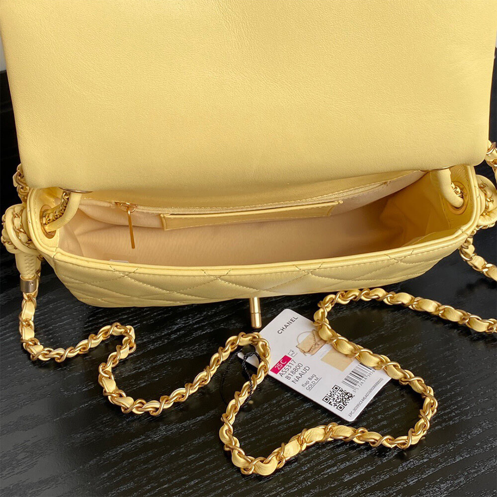 Ch*el flap bag with top handle(high-end grade)