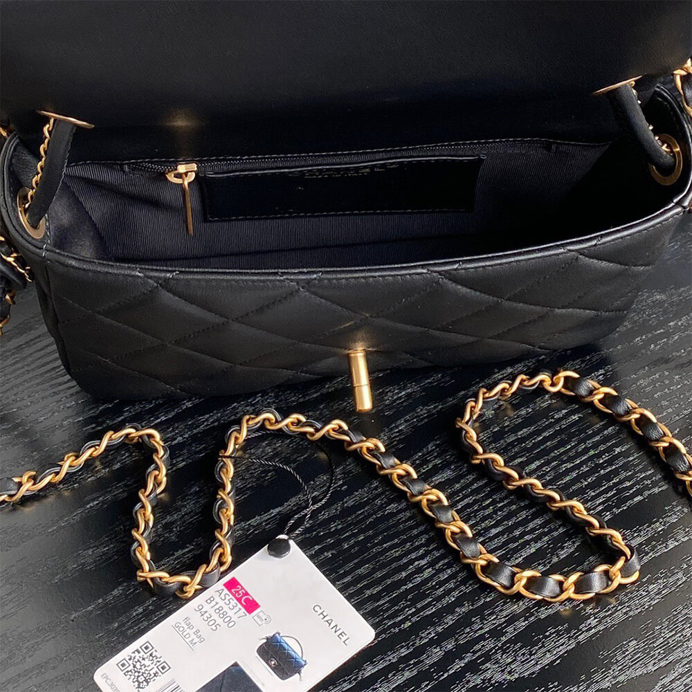 Ch*el flap bag with top handle(high-end grade)